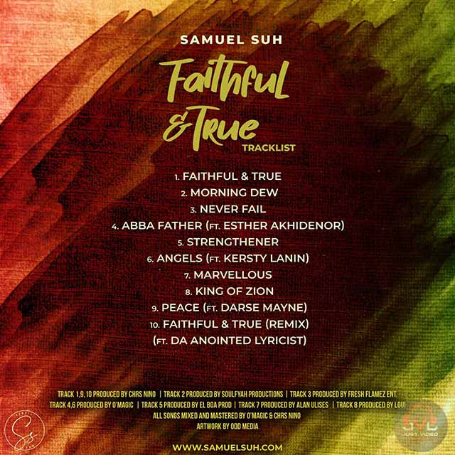Samuel Suh - Faithful & True Album Tracklist